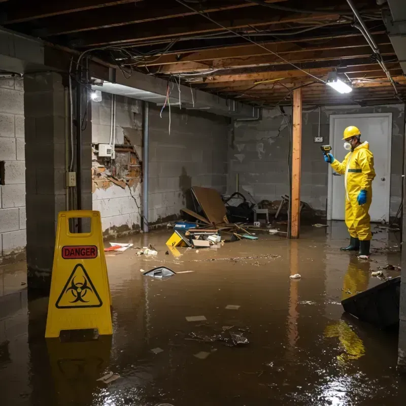 Flooded Basement Electrical Hazard in Ceiba, PR Property